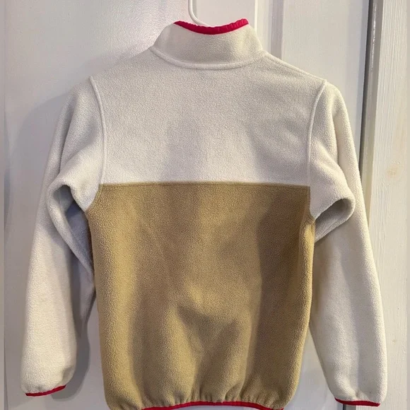 Patagonia Lightweight Synchilla Snap-T Pullover Pink Tan Colorblock Large 12